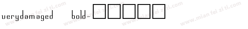 verydamaged bold字体转换